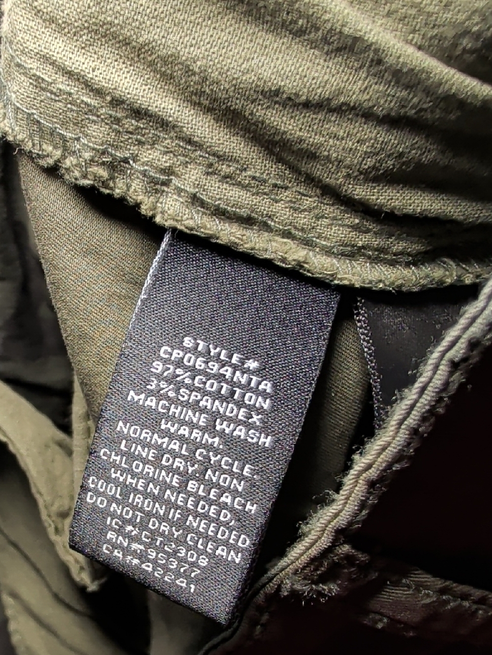 Sanctuary Standard Surplus Camo Cargo Pants Joggers Olive Green Women Size 30" - Picture 8 of 8